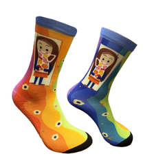 Mary Blair Juice Girl Pride Crew Sock