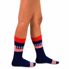 Stars and Striped American Flat Patriotic Novelty Socks Gift Box