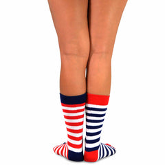 Stars and Striped American Flat Patriotic Novelty Socks Gift Box