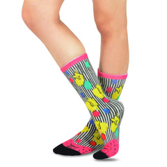 Mary Blair Novelty Women Crew Printed Socks - 1 Pair