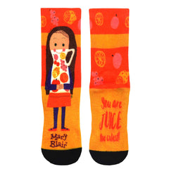 Mary Blair Novelty Women Crew Printed Socks - 1 Pair
