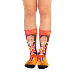 Mary Blair Novelty Women Crew Printed Socks - 1 Pair