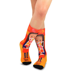 Mary Blair Novelty Women Crew Printed Socks - 1 Pair