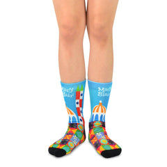 Mary Blair Novelty Women Crew Printed Socks - 1 Pair
