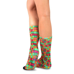 Mary Blair Novelty Women Crew Printed Socks - 1 Pair