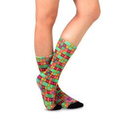 Mary Blair Novelty Women Crew Printed Socks - 1 Pair