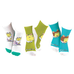 3 Pair PBS Kids Arthur & Friends Crew Socks