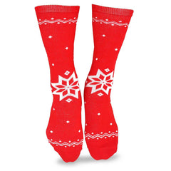 TeeHee Christmas and Holiday Fun Novelty Crew Socks for Women 4-Pairs (9-11, Teddy Bear-Candy Cane-Reindeer)