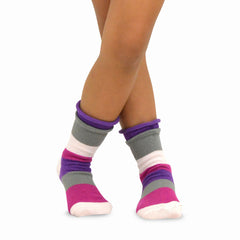 Kids Striped Crew Socks Fashion Cotton 6 Pair Pack