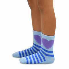 TeeHee Kids Cotton Fashion Crew Socks 6 Pair Pack for Girls