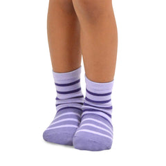 TeeHee Little Kids Cotton Fashion Crew Socks 6 Pair Pack for Girls
