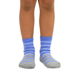TeeHee Little Kids Cotton Fashion Crew Socks 6 Pair Pack for Girls