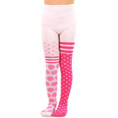 Kids Striped Girls Fashion Cotton Tights 3 Pair Pack