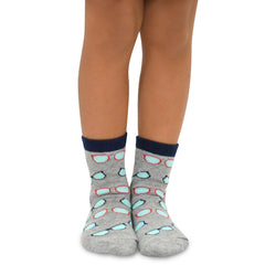 TeeHee Little Boys Cotton Fashion Crew Socks 6 Pair Pack for Boys