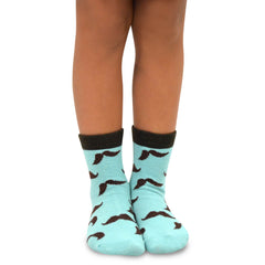 TeeHee Little Boys Cotton Fashion Crew Socks 6 Pair Pack for Boys