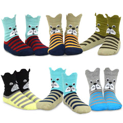 TeeHee Kids Toddler and Boys Socks Sports and Fun Cotton Socks 18 Pair Pack with Gift Box Boys
