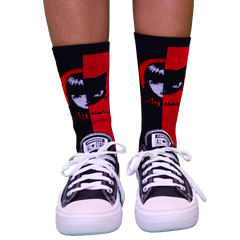 Emily the Strange Good Nightmare Crew Socks Gift 12 Pair Box