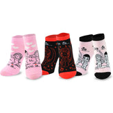 Love Is Valentine's Day Hearts and Love Women's Cotton No Show Socks 3-Pair