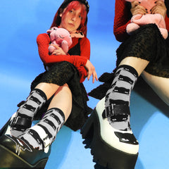 Emily the Strange Get Lost Crew Socks Gift 12 Pair Box