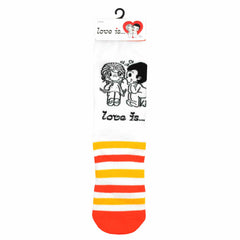 Love Is Thinking of You...Knitted Cotton Crew Socks