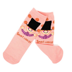Mary Blair Whimsical Girl with Pigtails Novelty Kids Cotton Crew Socks
