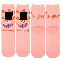 Mary Blair Whimsical Girl with Pigtails Novelty Kids Cotton Crew Socks