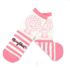 Mary Blair Whimsical Girl with Pigtails Novelty Kids Cotton Crew Socks