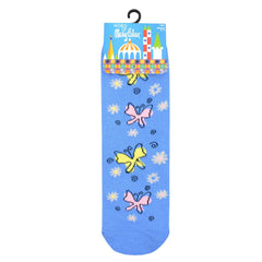 Mary Blair Whimsical Girl with Pigtails Novelty Kids Cotton Crew Socks