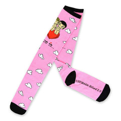 Love Is Valentine's Day Hearts and Love Women's Cotton Knee High Socks 2-Pair