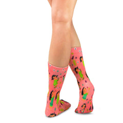 Mary Blair Classic Animation Novelty Women Crew Printed Socks