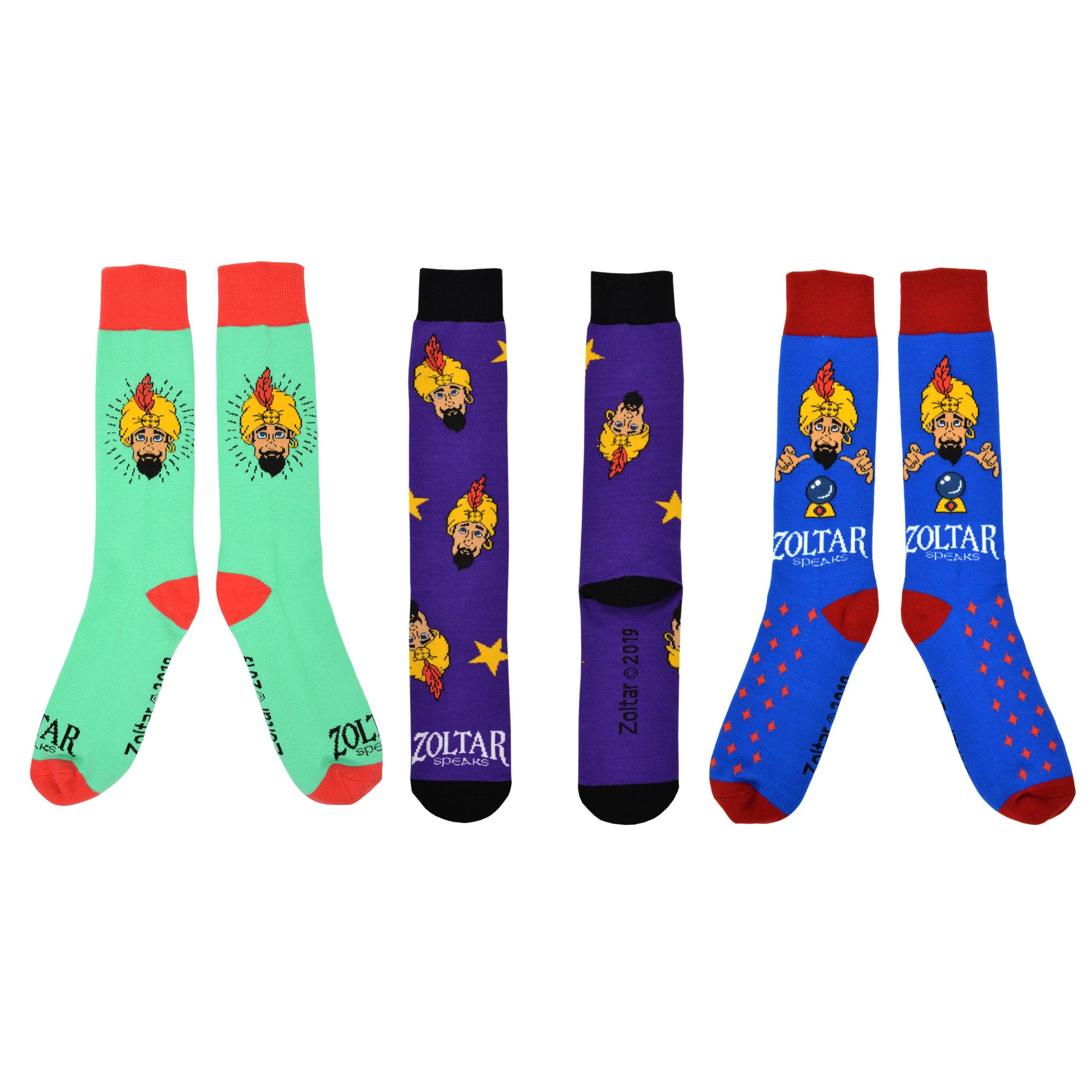 3 Pair Zoltar Speaks Knitted Men's Crew 3 Pair Zoltar Speaks Knitted Men's Crew