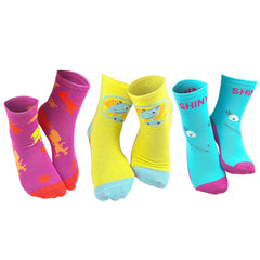 3 Pair Dinosaur Train All Aboard Crew Socks