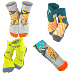 3 Pair Dinosaur Train All Aboard Crew Socks