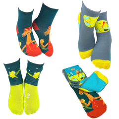3 Pair Dinosaur Train All Aboard Crew Socks