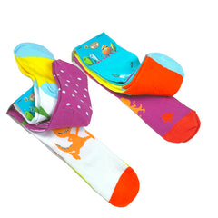 6 Pair Dinosaur Train Space Buddy Crew Socks