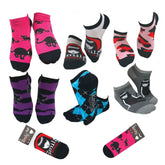 Emily the Strange Fun Casual Black Cat Ankle No-Show Socks - 6 Pair (Adult Size)