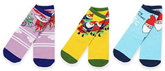Mary Blair Kids' Girls Christmas Cotton 3-Pair Crew Socks
