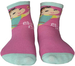 Mary Blair Kids' Girls Fun Cotton 3-Pair Novelty Kids Cotton Crew Socks