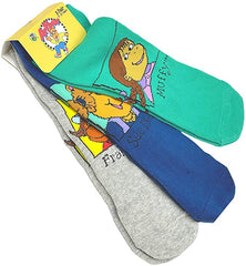 3 Pair PBS Kids Arthur & Friends Crew Socks