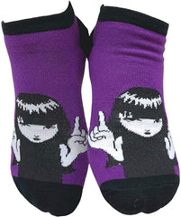 Emily the Strange Kitty Cat No Show Box Set - 12 Pair ( Adult Size )
