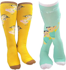 Mary Blair Cute Fun Artistic and Colorful Knee Hi Socks - 2 Pair