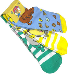 3 Pair PBS Kids Arthur & Friends Crew Socks