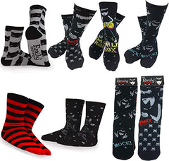 Emily the Strange Patterns Fashion Crew Socks - 6 Pair