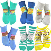 6 Pair PBS Kids Arthur School Crew Sock Set