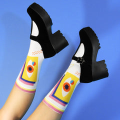 CONCEPTUAL ART PRINTED SOCKS