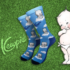 Kewpie In the Clouds Print Crew Socks