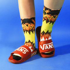 Abstract Art Printed Crew Socks