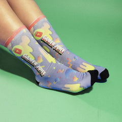 Gamer Juice Printed Crew Socks