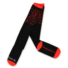 Love Is Valentine's Day Hearts and Love Women's Cotton Knee High Socks 2-Pair