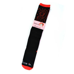 Love Is Valentine's Day Hearts and Love Women's Cotton Knee High Socks 2-Pair